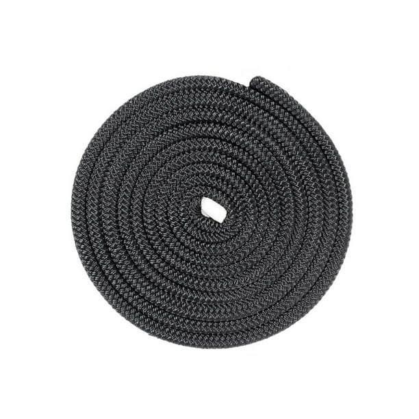 Crafting GOLBERG Double Braid Nylon Rope Anchor Lines 1/4 inch - 5/8 inch - All-Purpose Nylon Cord for Mooring Gardening 50 ft - 100 ft, Black Towing DIY Projects 